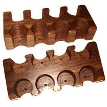 Lammer Rack: Wood, 8 Hole, Side-by-Side